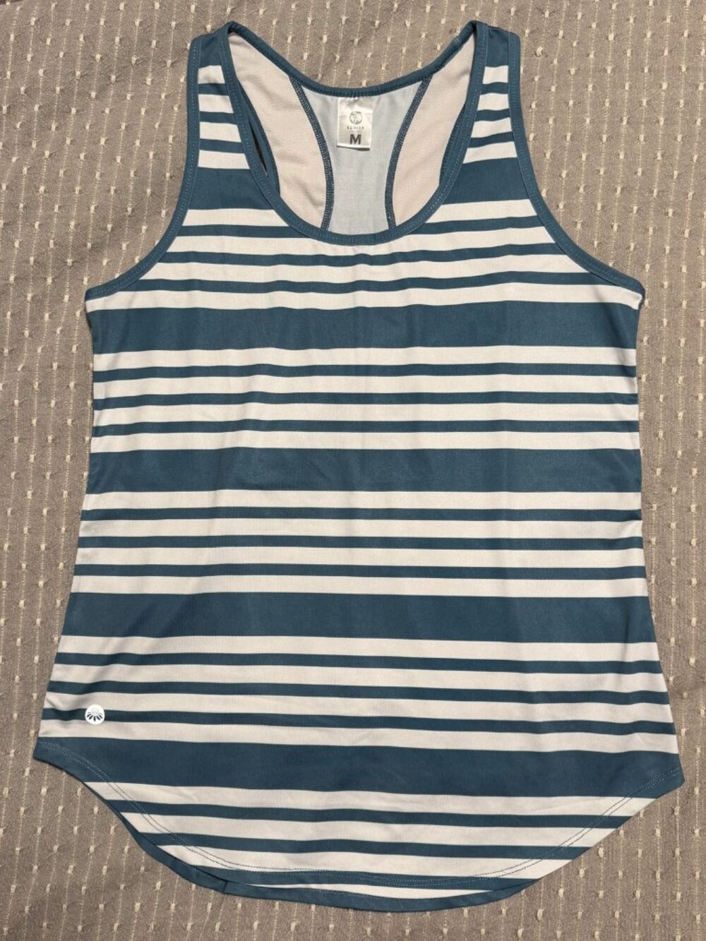Senita Athletics Relay Tank Surf Stripe Size M